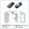 For Southco C5 Compression Latch Zinc Alloy Electric Equipment Push Button Trigger with Key Unlock Sealed Lever Latches