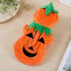 Winter Dog Coat, Warm Thick Vest for Small Medium Dogs, Leash Compatible Snowsuit, Cute Pumpkin Costume for Puppy