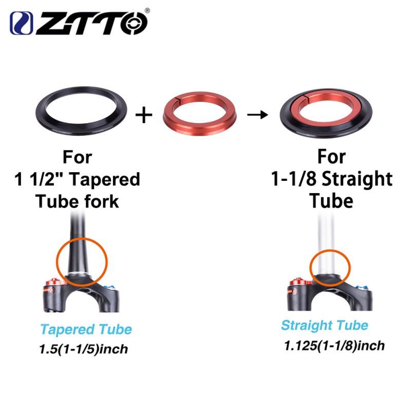 ZTTO Integrated Headset ZS44/ZS56 Road Mountain Bikes Aluminum Alloy Bearing Set With Tapered Steerer Compatibility