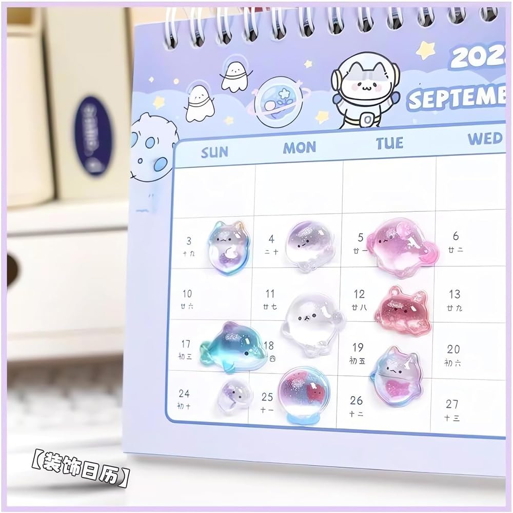ZKLPIU Cute 10-Piece 3D Reward Puffy Deco Stickers Water Bottle Smartphone Case Notebook Album 10 Styles 10 Sheets