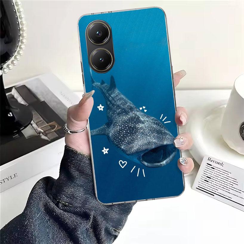 Ocean Whale Shark For Xiaomi Poco X7 X6 X5 F7 Ultra F6 F5 Pro Phone Case X4 Nfc F4 Gt F3 M6 M5S M5 M4 M3 Fundas Cover Coque