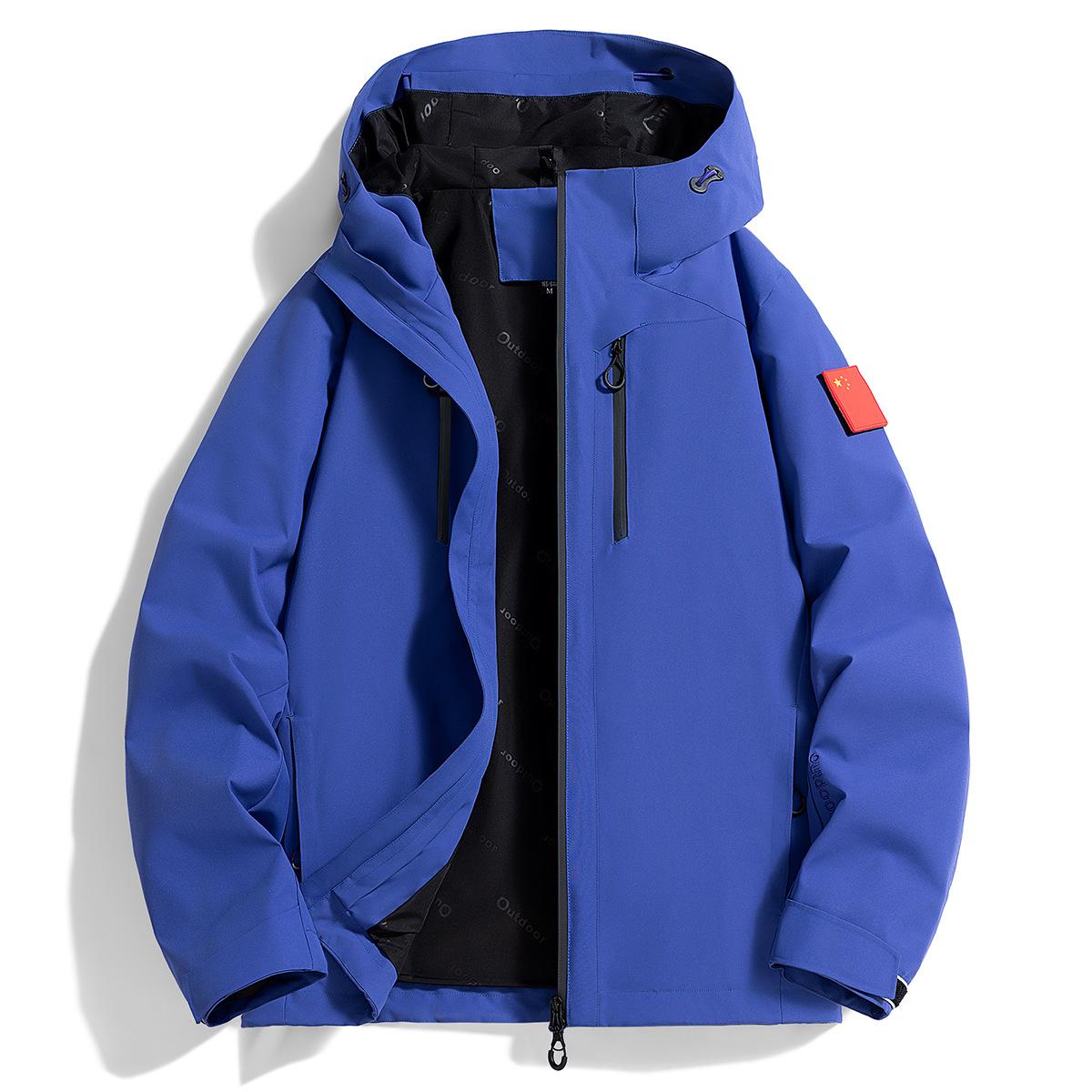 

Autumn Couple Outdoor Jacket Couple Coat New Mountaineering Suit Hooded 4XL