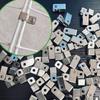 20pcs Wire Mesh Panel Assembly Clips R-Type Guardrail Net Fasteners Horse-Shaped Clips For Protective Netting Fence Lock Clasps
