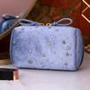 Bolsa de maquillaje de terciopelo para niña, organizador suave para chica, bolsa de almacenamiento de lápiz labial, artículos de tocador para mujer, estuche de maquillaje de belleza, bolsa de cosméticos portátil