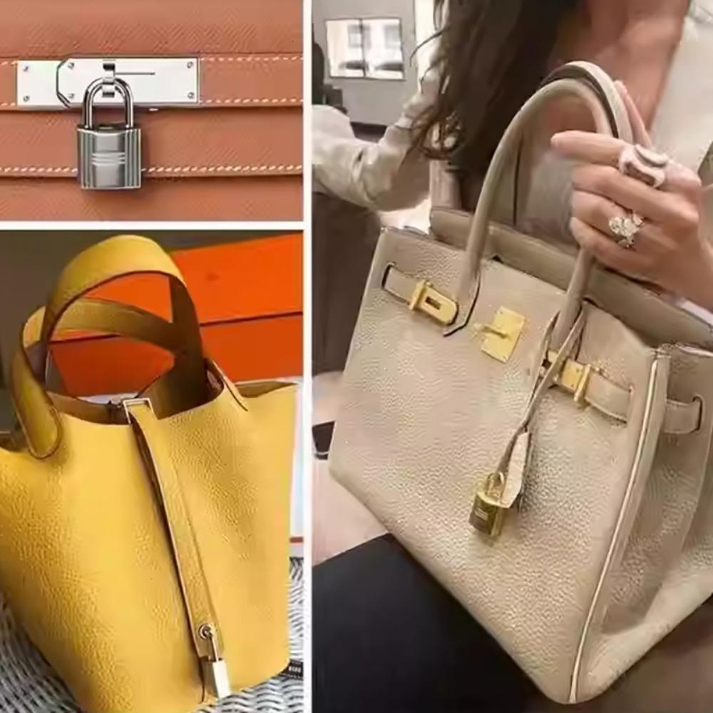 Cadenas en Laiton Massif Avec Clés Quincaillerie Polie Miroir Pour Artisanat du Cuir DIY Charms pour Sac Cabas Classique Accessoires de Mise à Niveau pour Sac à Main