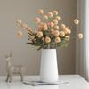 Herbst Löwenzahn & Chrysanthemen Seidenblumenarrangement mit Hortensie Kugel