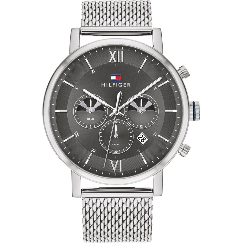 Tommy Hilfiger Historical Collection Grey Metal Silver Men s Quartz Watch 1710396 серый