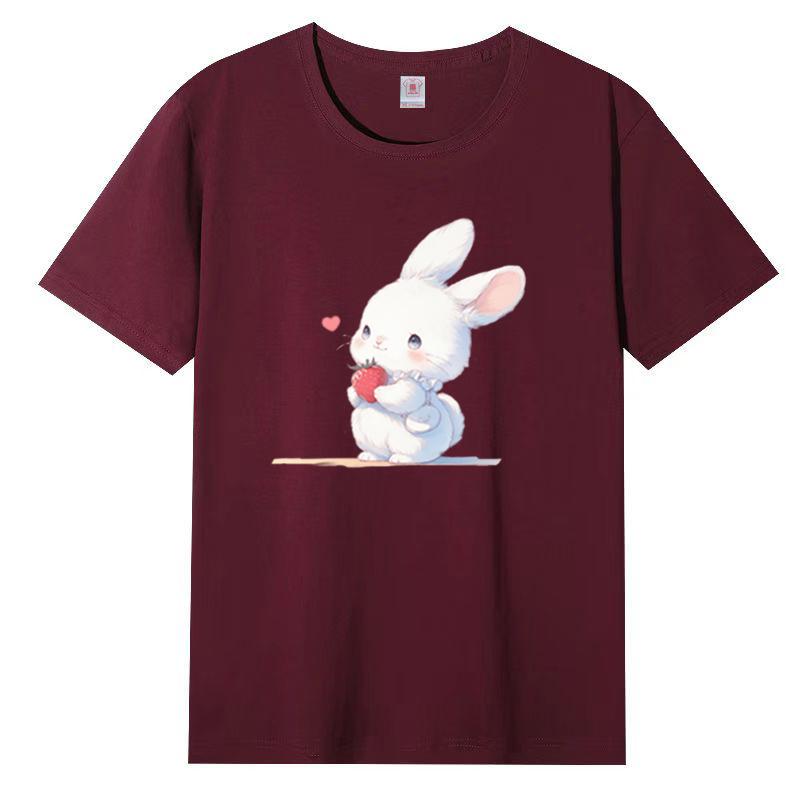 Cotton Short-sleeved T-shirt Female Loose Korean Version of The Harajuku Wind New Letter Printing Students Cotton Body Shirt Female