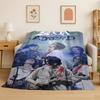 Kpop B-BTS SUGA Agust D Yoon Gi Flannel Blanket Soft Warm Throw Blanket for Bedroom Living Room Bed Travel Camping Picnic Gift