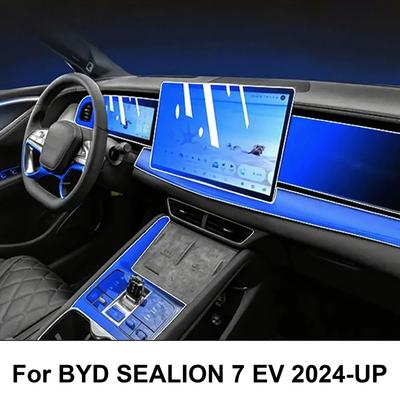 Transparent TPU Center Console PPF Protection Film For BYD SEALION 7 EV 2024-2026 TPU Interior Screen Protector Interior Film