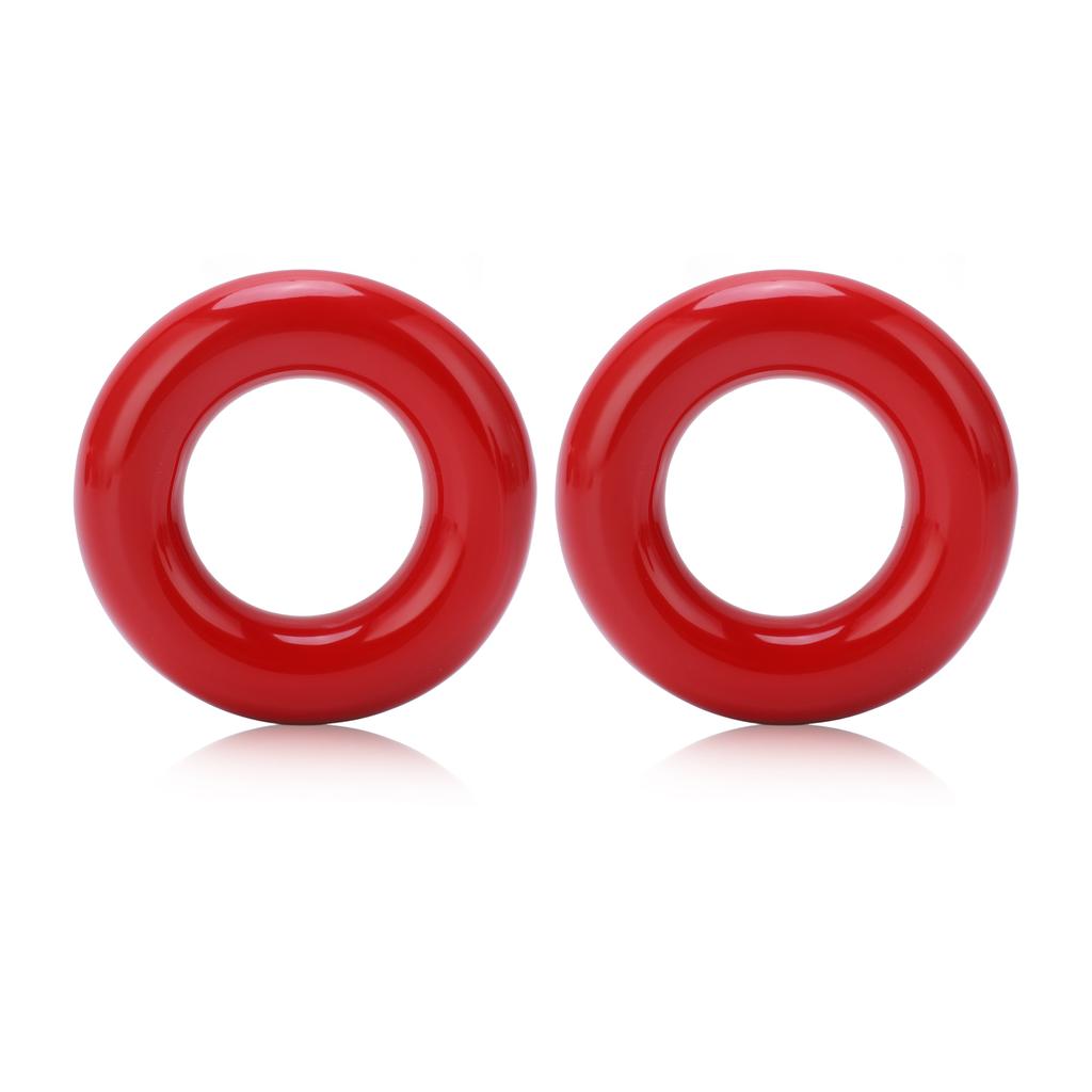 2pcs Golf Weighting Ring Round Glossy Trainning Club Swing Weight Donut for Warm Up Red