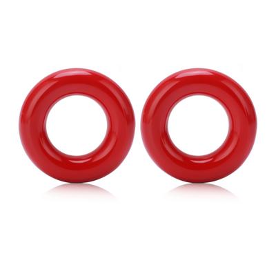 2pcs Golf Weighting Ring Round Glossy Trainning Club Swing Weight Donut for Warm Up Red