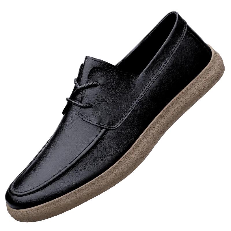 

2024 Новые кожаные туфли на шнуровке, мужские мокасины, мягкие удобные мужские деловые туфли, повседневная обувь на плоской подошве, мужские теплые фирменные туфли-оксфорды 45 чёрный