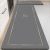 Light Luxury Diatom Mud Mat Nordic Wind Household Long Strip Absorbent Oil Absorption Non-slip Foot Mat Dirty Kitchen Mat