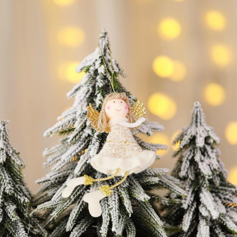 New Christmas Supplies Christmas Feather Angel Christmas Tree Decoration Pendant Small Pendant Christmas