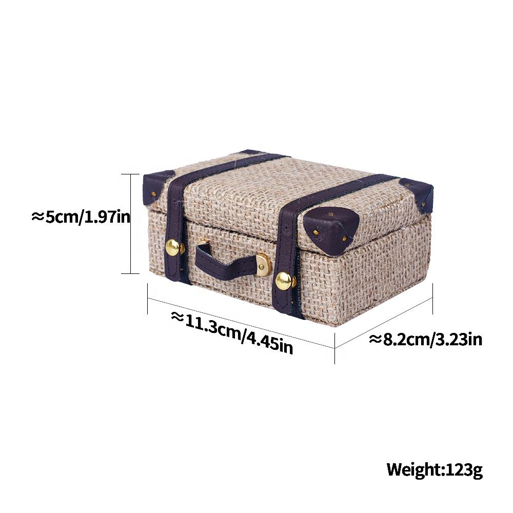 Blythe Doll Mini Toy DIY Educational Handmade Suitcase for Decoration