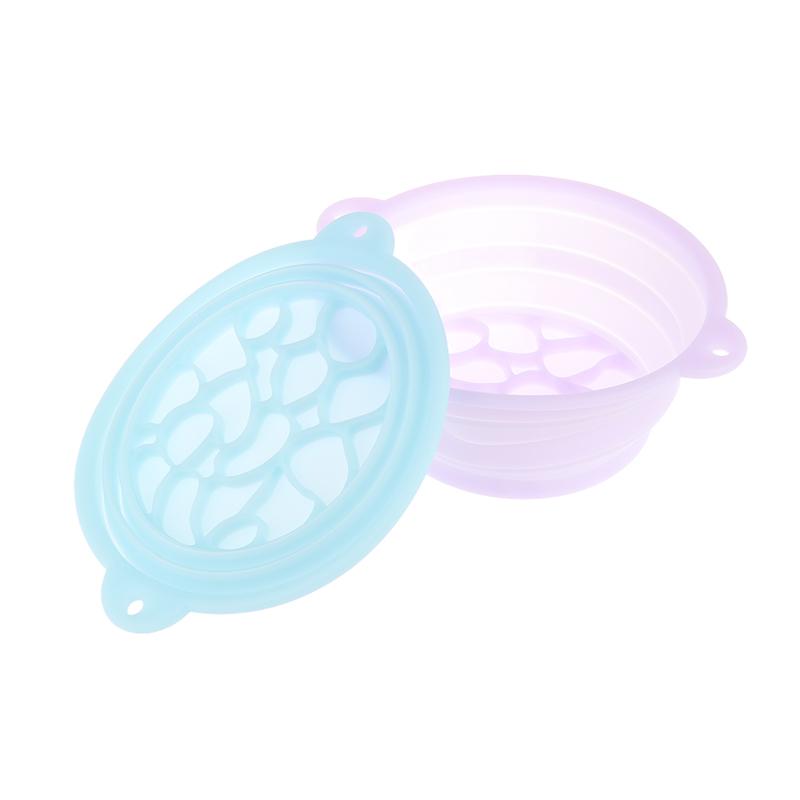 Foldable Face Ice Bath Bowl Facials Plunge Wash Basin Silicone Portable Travel Home Skincare Ice Facials Bath