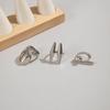 Fashion Women's 3  Piece Ring Set - Ladies Ring Metal Ring Glossy Ring Metal Ring Holiday Gift