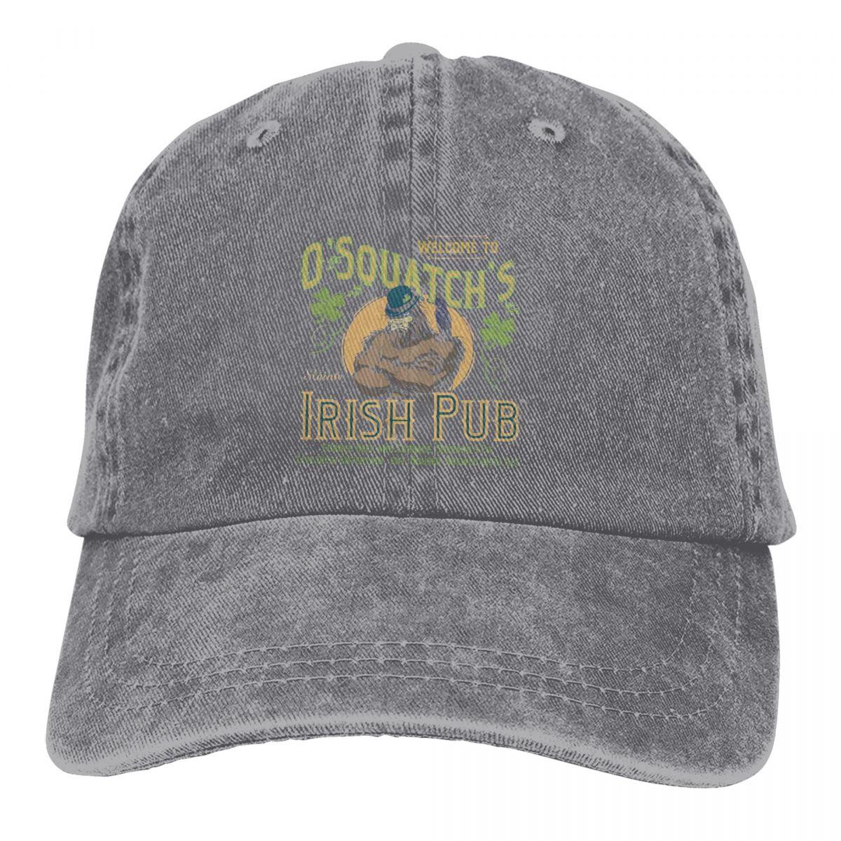 Summer Cap Sun Visor O Squatchs Irish Pub Hip Hop Caps Bigfoot Sasquatch Cowboy Hat Peaked Hats One Size
