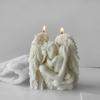 Practical Silicone Craft Mold Accessory for Candle Mothers Child Figure Sturdy Home Decoration Casting Tool Daily Use