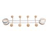 Coat hook with suction cup, double row wall hook rack with stainless steel ABS for the entrance area, bathroom, kitchen, living room