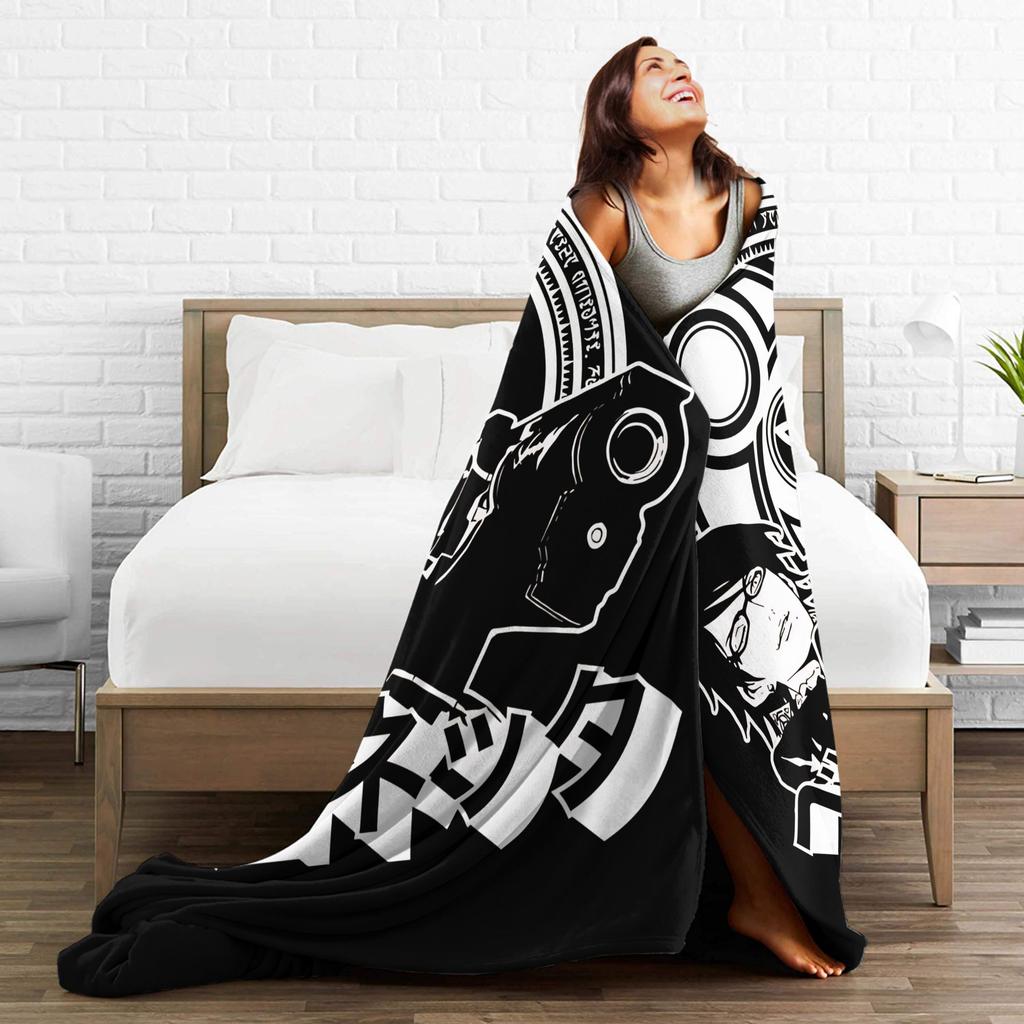 Umbra Witch Bayonettas Wool Blanket Creative Throw Blanket for Bed Sofa Couch 125*100cm Plush Thin Quilt,