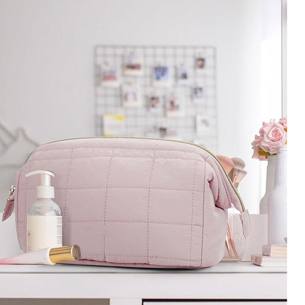 

Large -capacity Women Makeup Bag INS Cloud Toiletry Bag Cosmetic Storage Bag Makeup Organizer бежевый