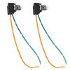 2Pcs Plug Adapter Line Headlight Lamp Bulb Wiring Harness Connector Socket Replacement Harness Wire for H1 H3 Bulb Halogen Lamp