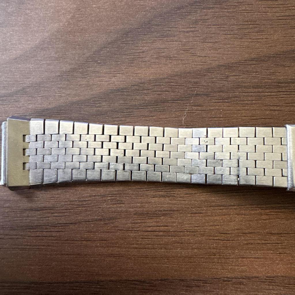 Used SEIKO Seiko King Quartz KQ Silver Watch Belt Vintage Genuine