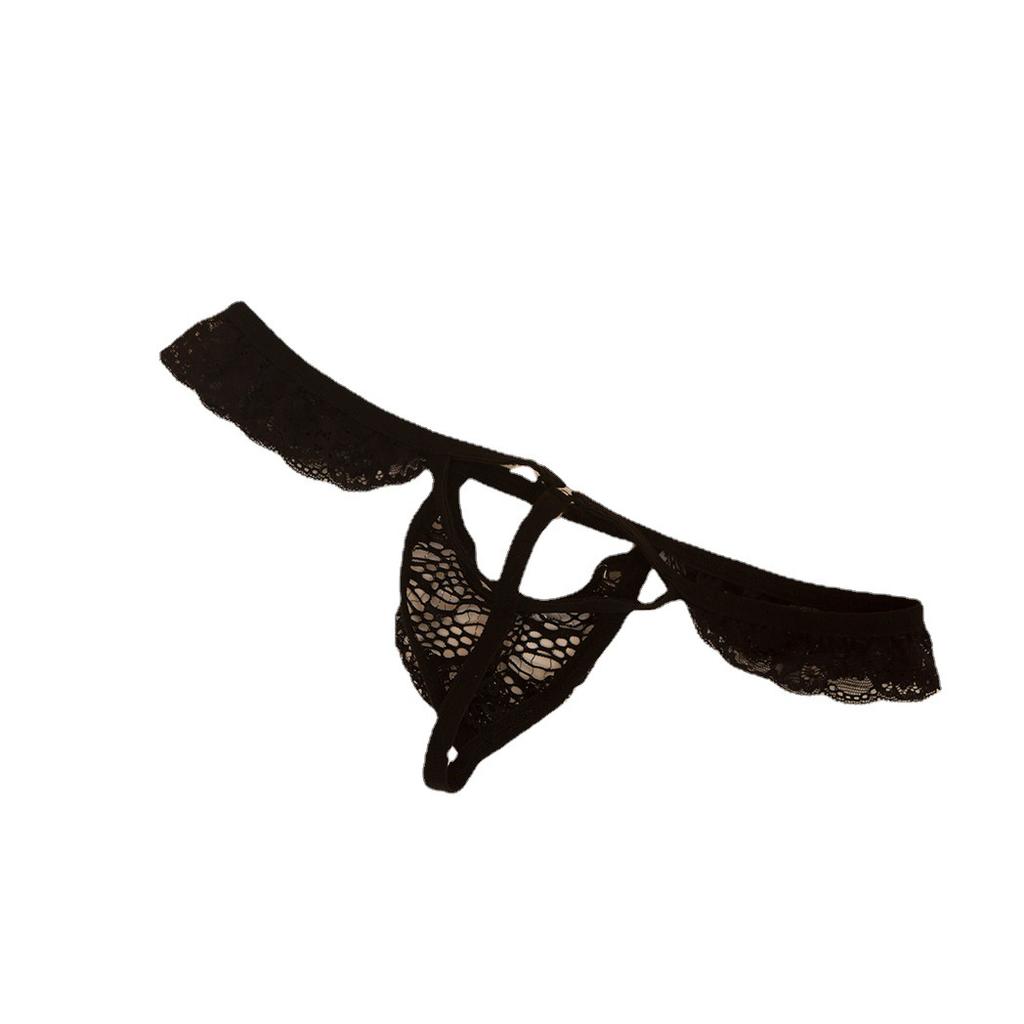 Men's Sex Panties, Transparent Lace Pouch Bag Egg Ultra-thin Thong, Sexy Low-rise Sex Thong