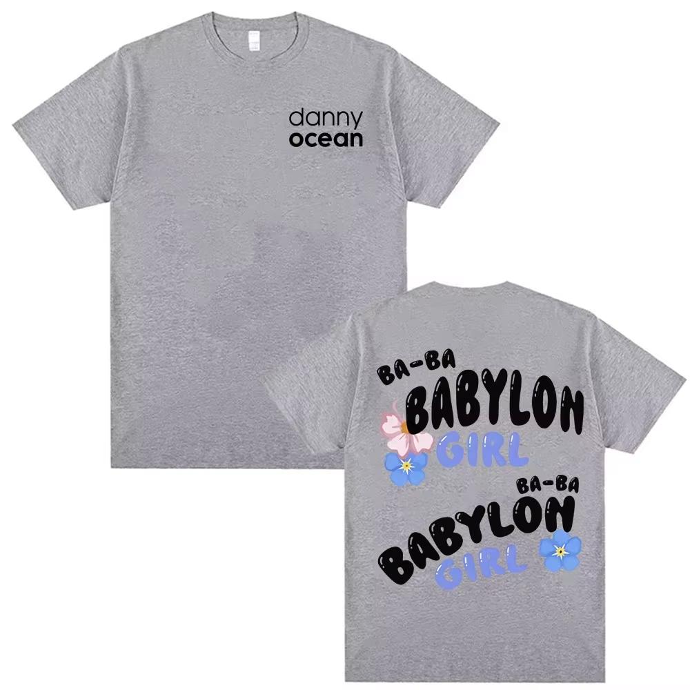 Rapper Danny Ocean Babyloh Girl T Shirts Unisex Women Casual Cotton High Quality Tshirt Vintage Style T Shirt Streetwear