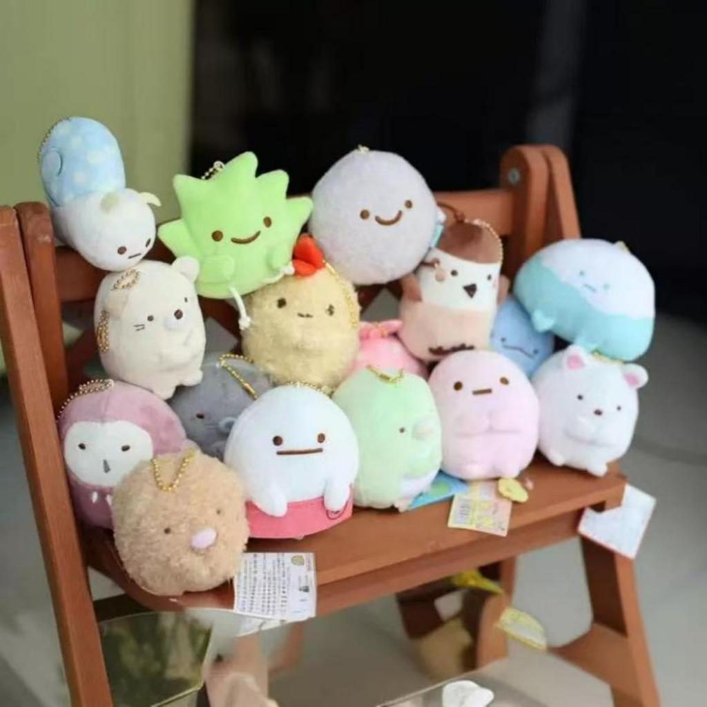 Sumikkogurashi Plush Keychain Cute Penguin Bag Pendant Kawaii Fried Shrimp Soft Stuff Animal Accessories For Birthday Gift
