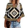 Top da donna casual alla moda con stampa floreale, maniche corte e girocollo