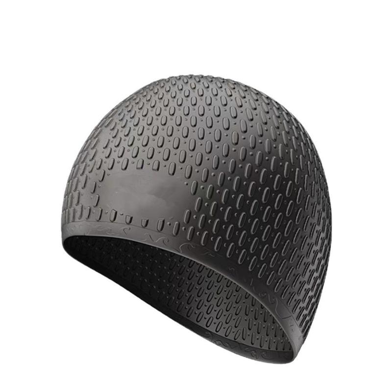 Professional Durable Silicone Swimming Cap With Ear Pockets For Adults And Teens Protects Long Hair And Provides High Elasticity