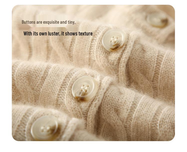 Women's Cashmere Blend Loose Knit Cardigan Sweater