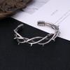 Gothic Dornen Armreif Für Unisex Punk Stacheldraht Armspange Edelstahl Gedreht Schmuck Geschenk