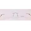 RSINC RimLess frame/eyeglass/Spectacle, Optical, Titanium For Men And Women, Slim Silver Black 001 53-17-138 (IB-2) M1 Viacos 001 Silver Black | IB 2