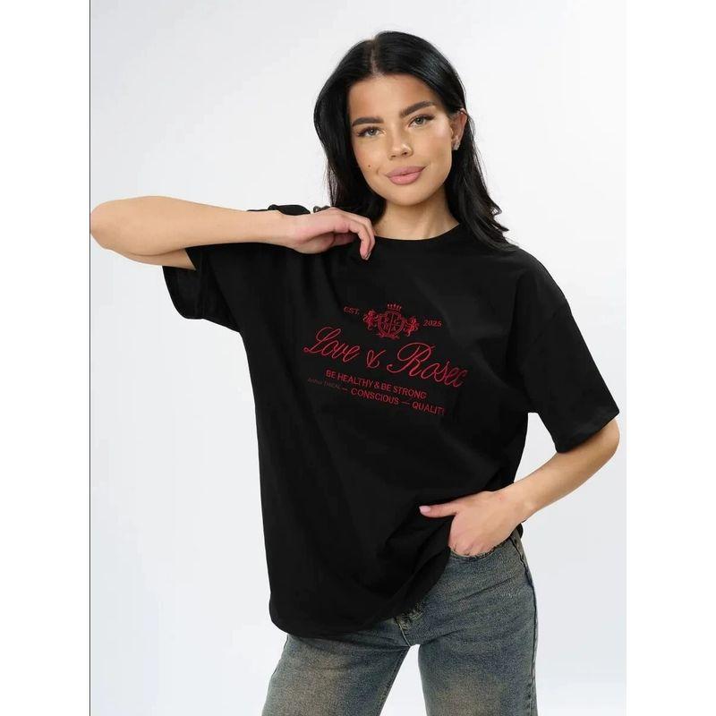 Loose Printed Casual T-shirt Top European and American Loose Casual Print Short sleeve T-shirt Top