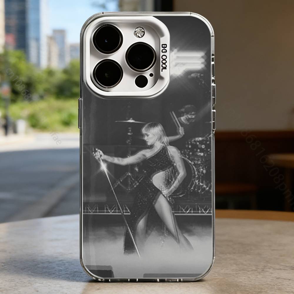 

M-Miley Cyrus Singer(2) White Shockproof Phone Case For iPhone 17,16,15,14,13,12,11,Pro,XS,Max,Plus,Mini,SE iPhone11