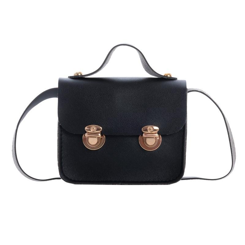 

Детская мини-сумка-мессенджер на осень/зиму 2023 - Стильная сумка через плечо и кошелек для монет для девочек чёрный