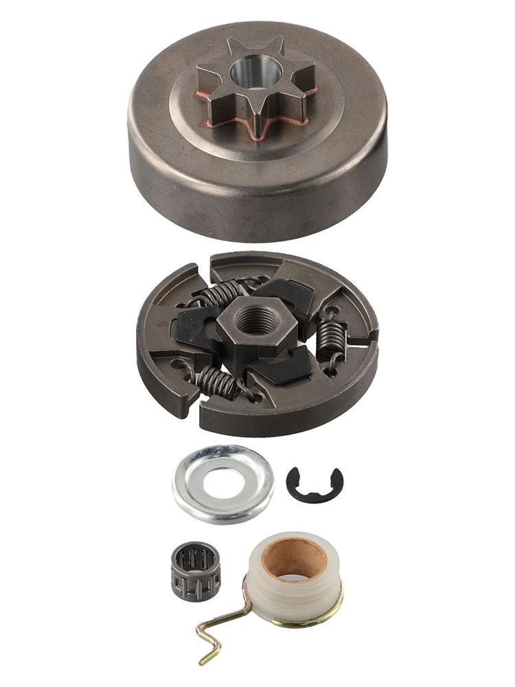 Needle Bearing Clutch Drum Kit Oil Pump Washer E-clip Chainsaw Outdoor