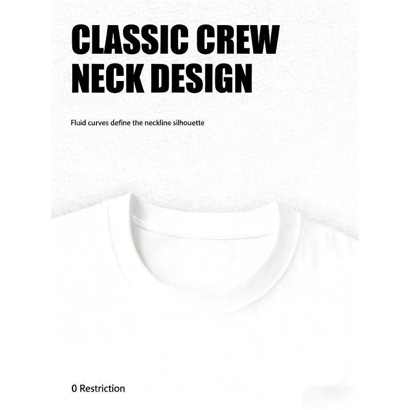 European sizes European and American market hot sale men's simple letter print t-shirt suitable for daily commuting suitable for four seasons wear