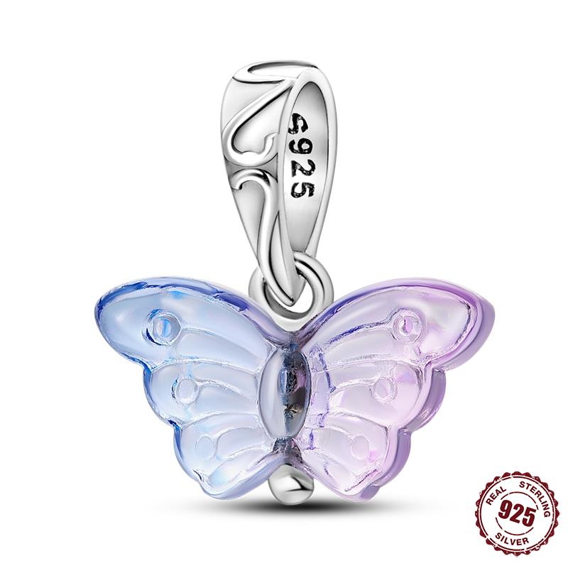 Breloque Thème Papillon Breloques Cuivre 24 Designs Pendentifs Papillon Compatible Avec Authentiques Bracelets Fins Bijoux Femme Cadeaux