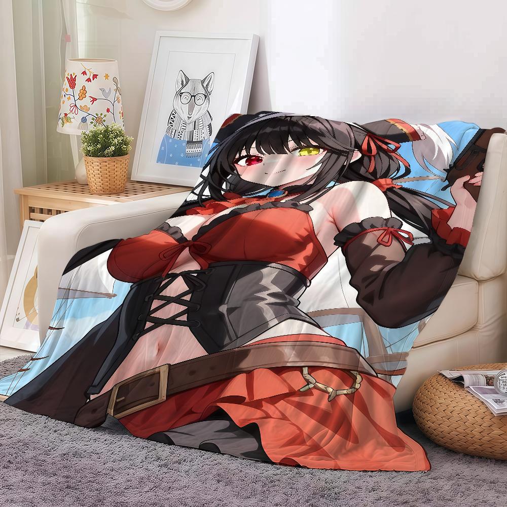 Tokisaki Kurumi D-date A Live Blanket Warm And Soft Suitable For Bedroom Living Room Sofa Bed Office Travel Camping