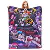 FNF Bad Time Trio Friday Night Funkin Fleece Throw Blanket Blankets for Home Couch Soft Bedroom Quilt