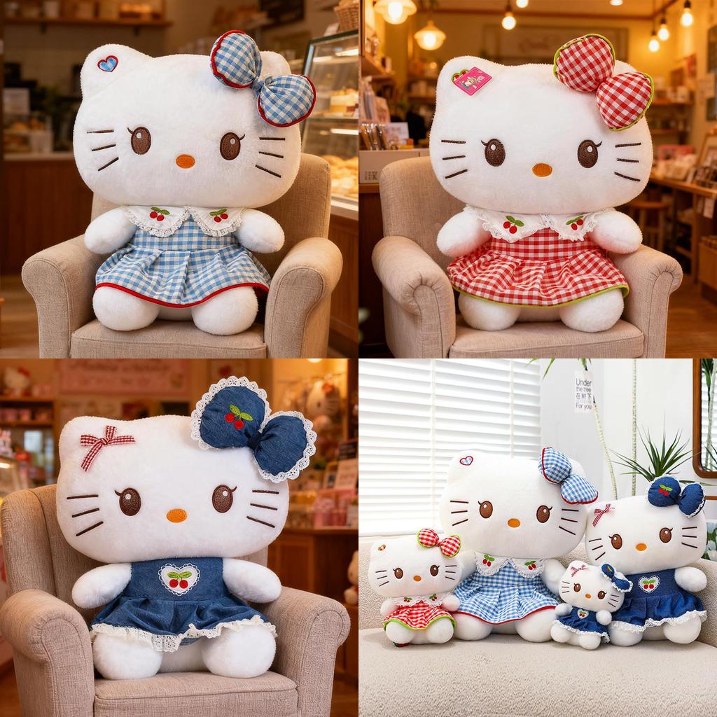 Strawberry Kt Cat Plush Toy Cute Doll For Kids And Collectors