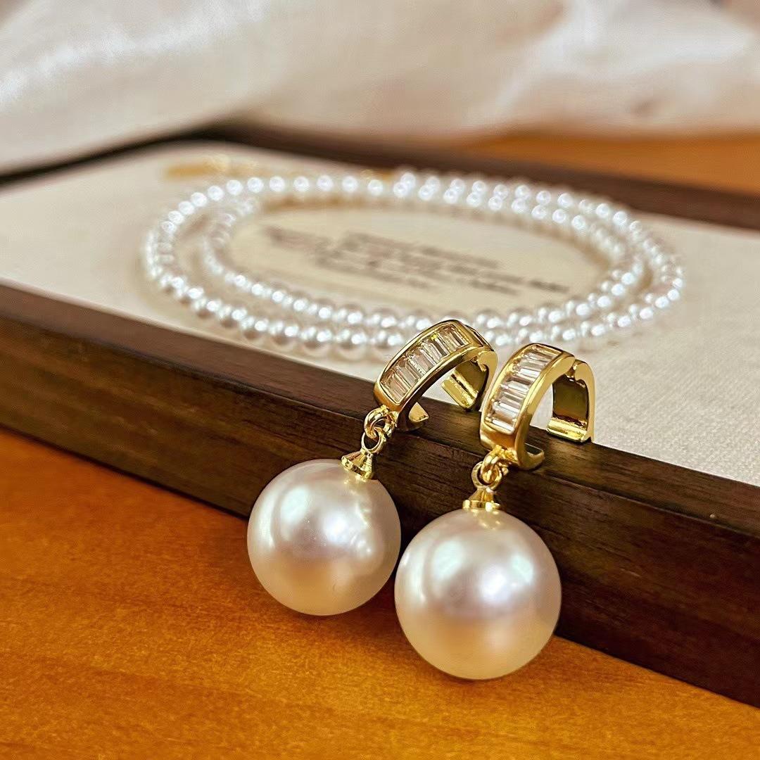 

Vintage Perfect Circle Shijia Baby Bead Collarbone Chain Neck Chain Pendant Removable Variety Of Wearing Pearl Necklace