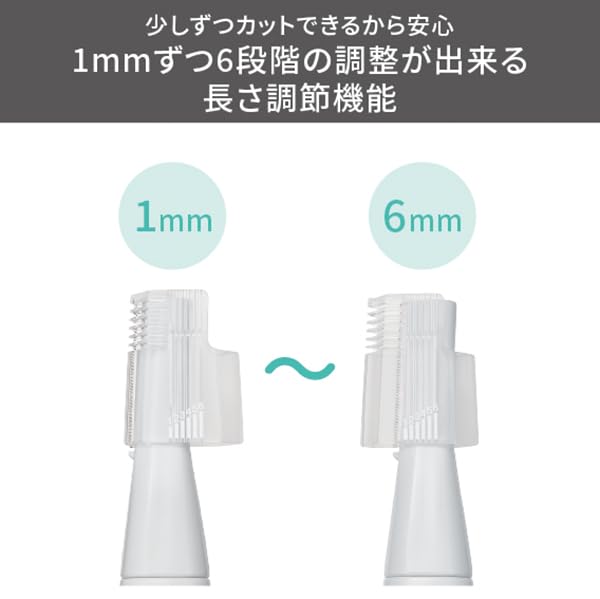 Tescom Facial Shaver, Battery-Operated, Face/Nose/Eyebrow, White, TK251B-W