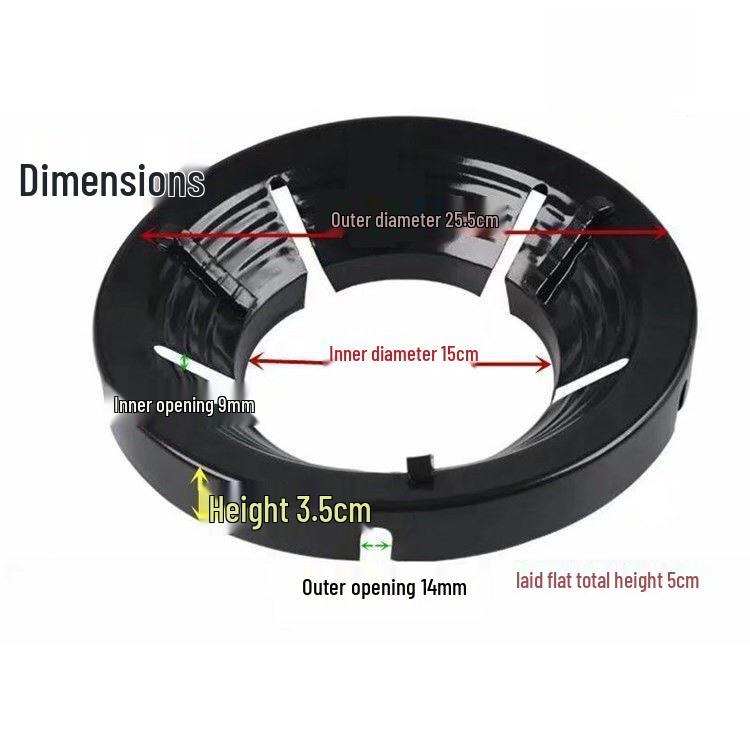 Aragaz Universal cu Gaz, Rezistent la Vânt, Inel pentru Economisirea Energiei cu Suport Antiderapant