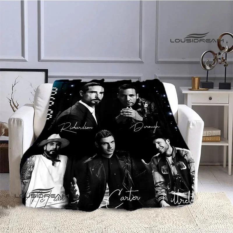 BSB band backstreet boys printed blankets Flannel Warm blanket Soft Cozy Blanket Travel Blankets bed linings Birthday Gift